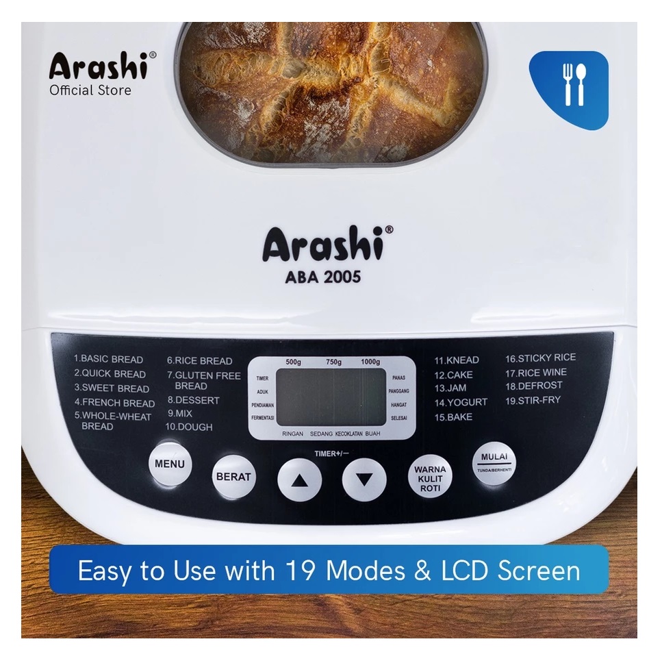 Arashi Dhipo Indonesia Arashi Digital Bread Maker ABA 2005