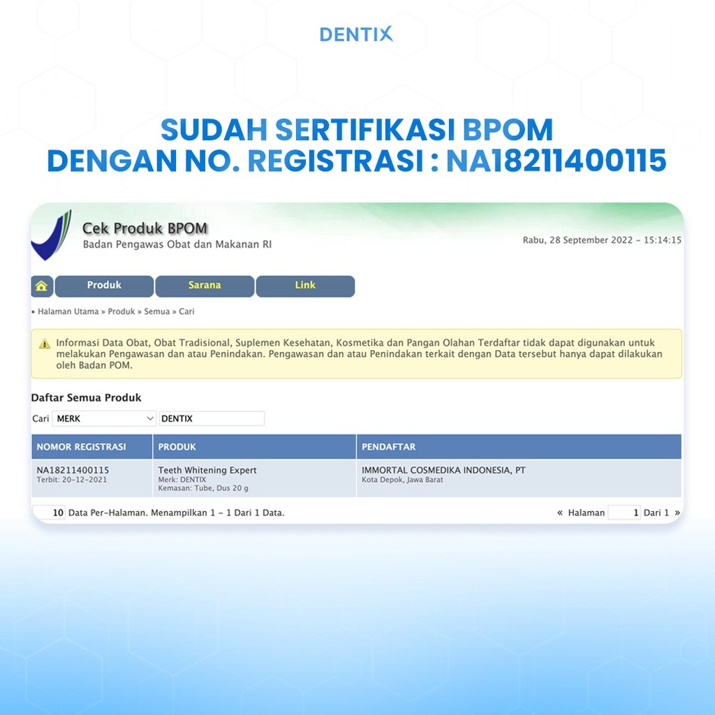  DENTIX Teeth Whitening Expert