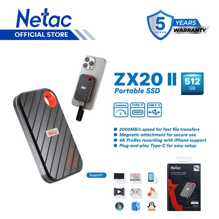 Netac II Magnetic External Portable SSD 3