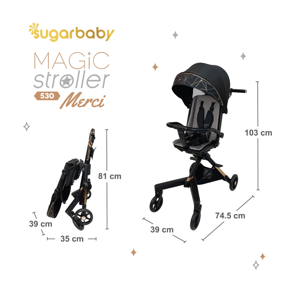 Kindalin Utama International Sugarbaby Magic Stroller 530 Merci 