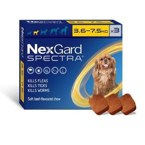 NexGard SPECTRA Chewable for Dogs 3,6 - 7,5 kg 1