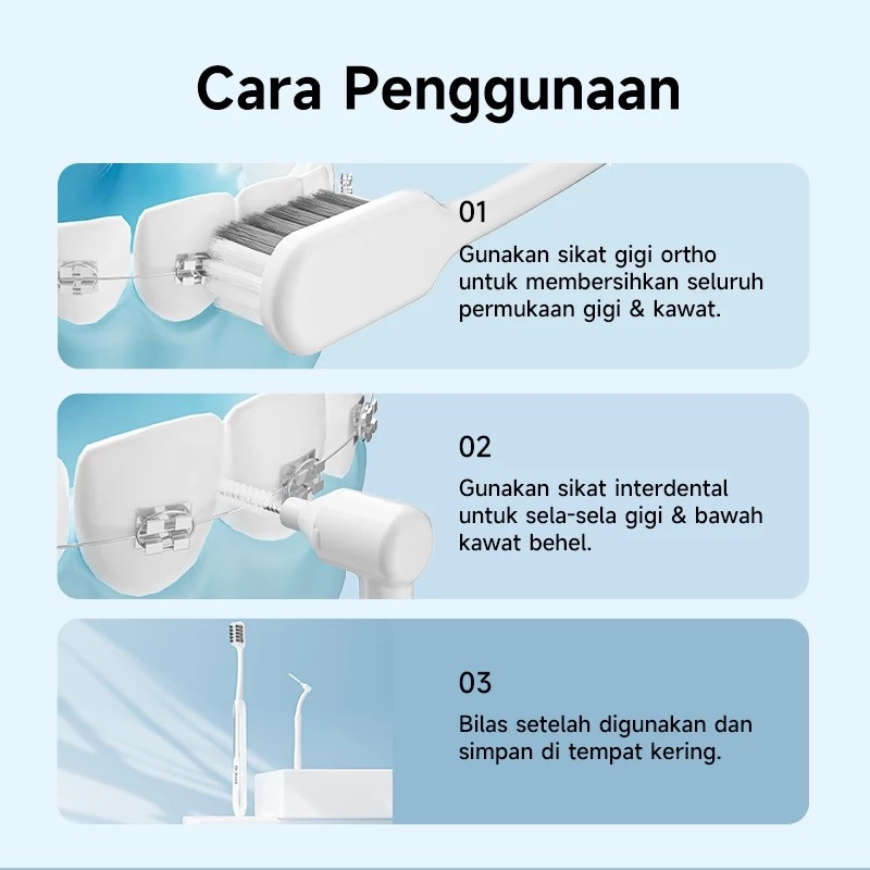 Dr.Baek® Sikat Gigi Ortho + Sikat Gigi Interdental 4
