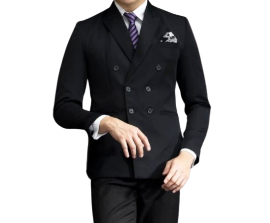 Houseofcuff Jas Double Breast Hitam