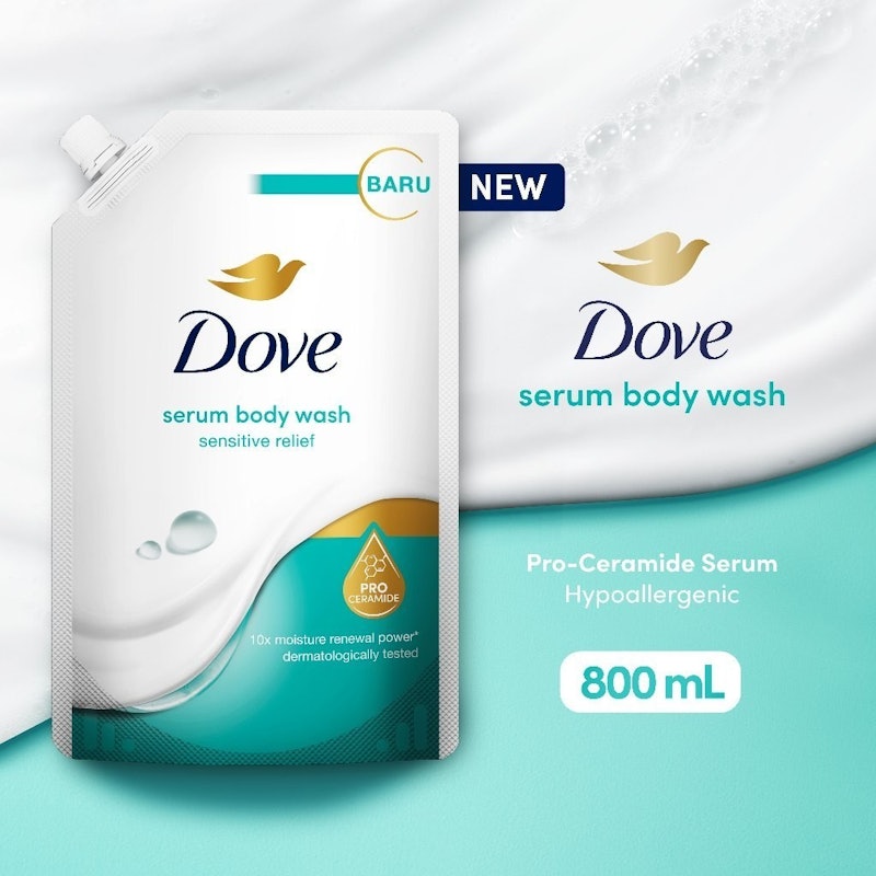 Dove Serum Serum Body Wash Sensitive Relief