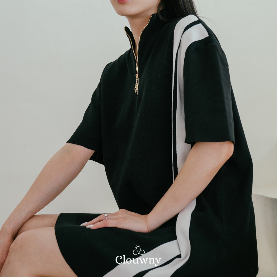 Joshia Knit Zipper Dress
