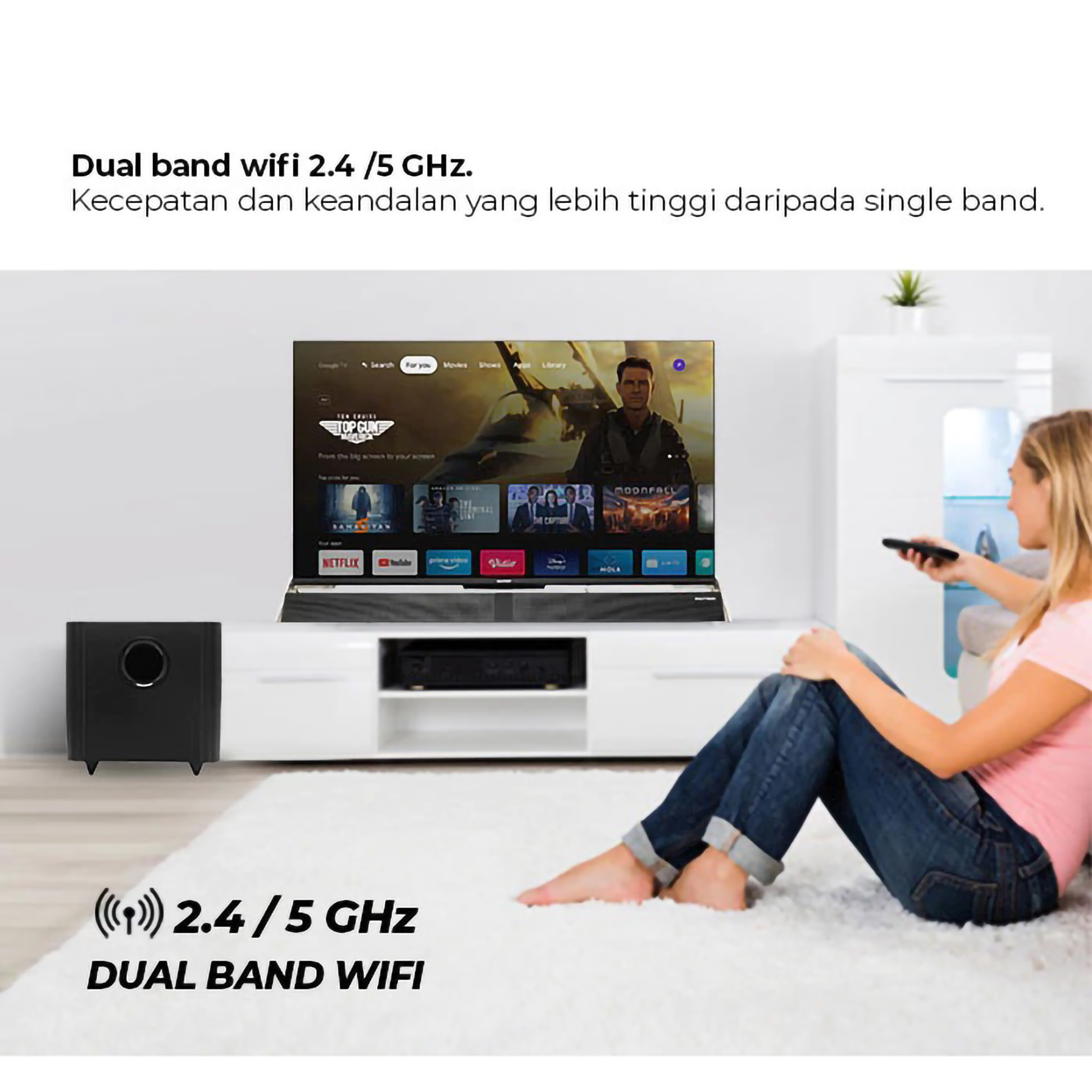 Hartono Istana Teknologi Polytron Smart Google TV PLD-43UG5059