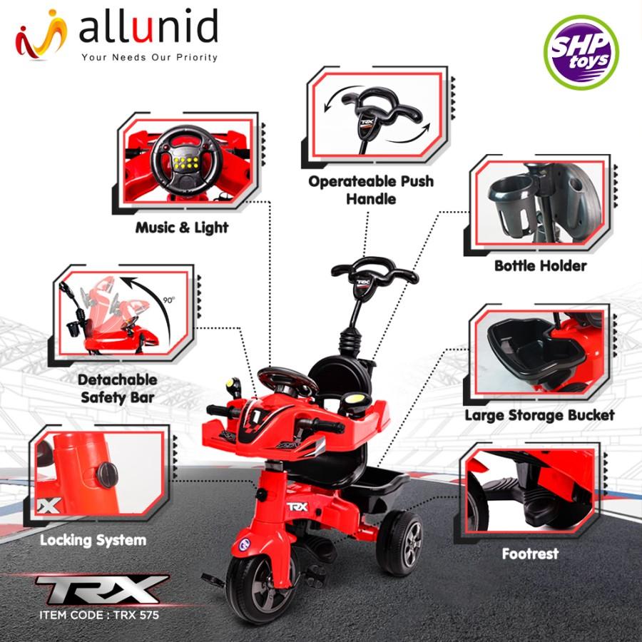 Sinar Harapan Plastik SHP Toys Sepeda Roda Tiga TRX 575
