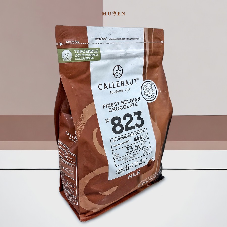 Barry Callebaut Callebaut Milk Chocolate 823 Callets 2,5 kg 