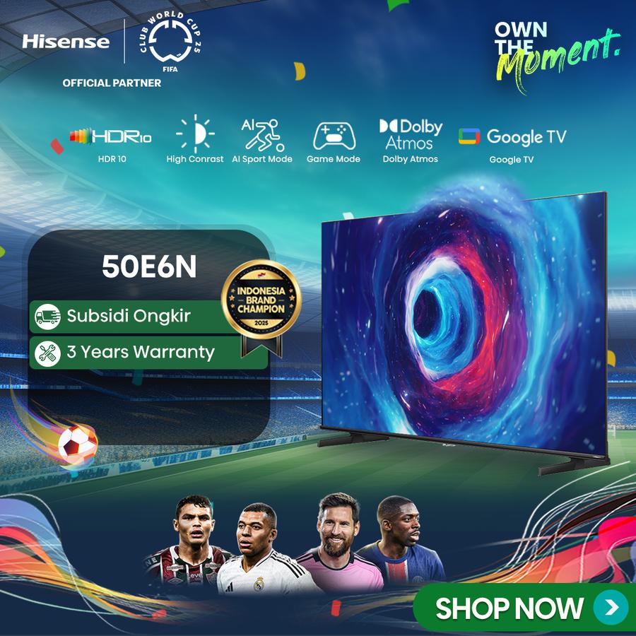 Hisense Hisense 50" 4K Google Smart TV 50E6N