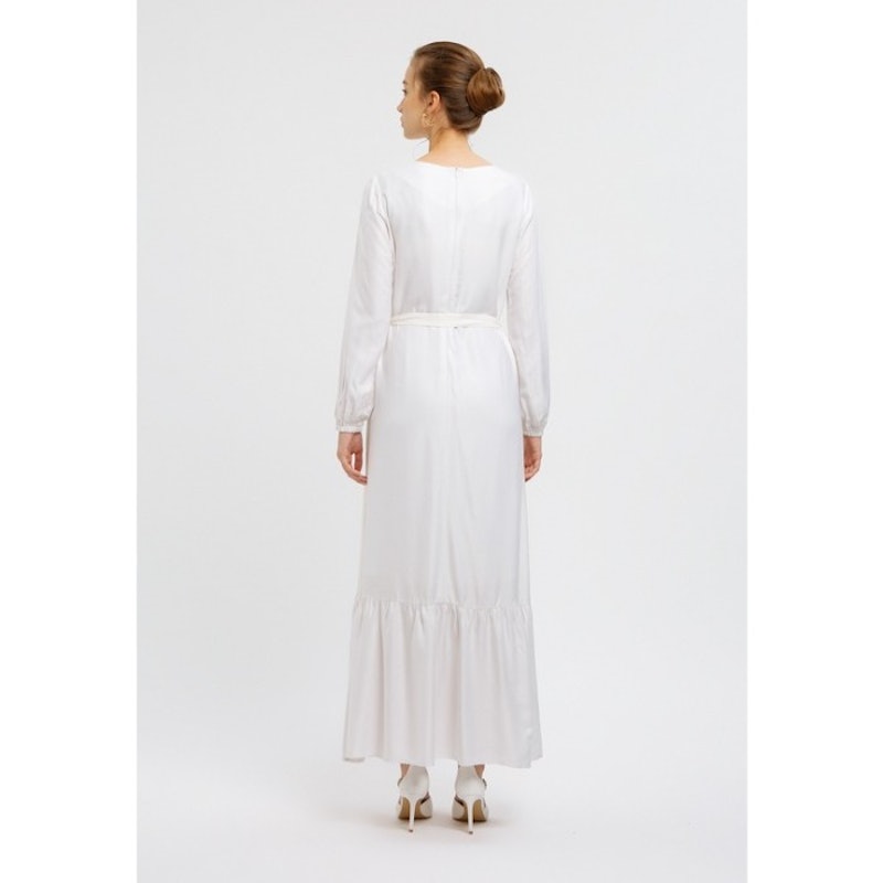 Minimal Gamis Greysia Gray Violet 3