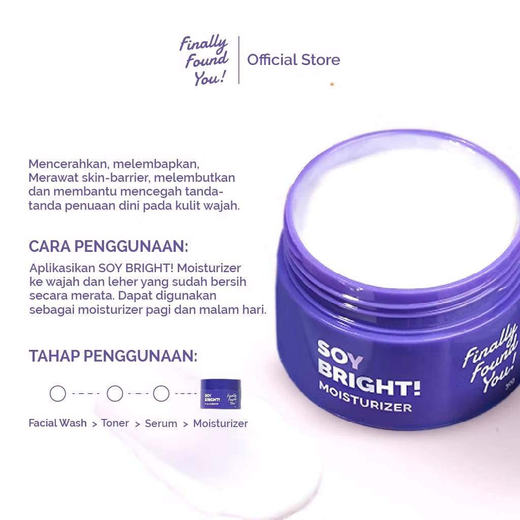 Karya Maharendra Innovation Finally Found You! Soy Bright! Moisturizer