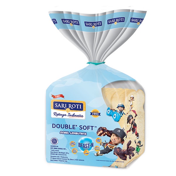 Nippon Indosari Corpindo Sari Roti - Roti Tawar Double Soft