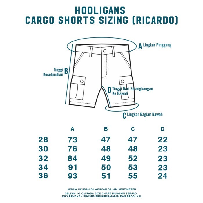 Hooligans Sportswear HOOLIGANS Short Cargo Ricardo Khaki