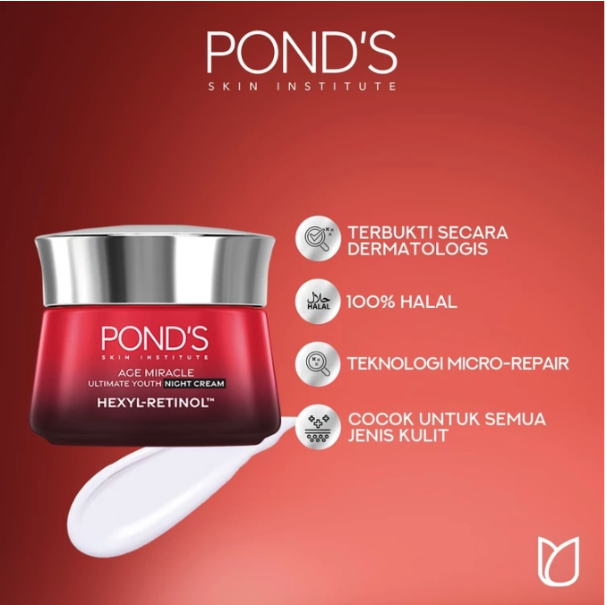 Unilever Indonesia Pond’s Age Miracle Ultimate Youth Night Cream Hexyl-Retinol™