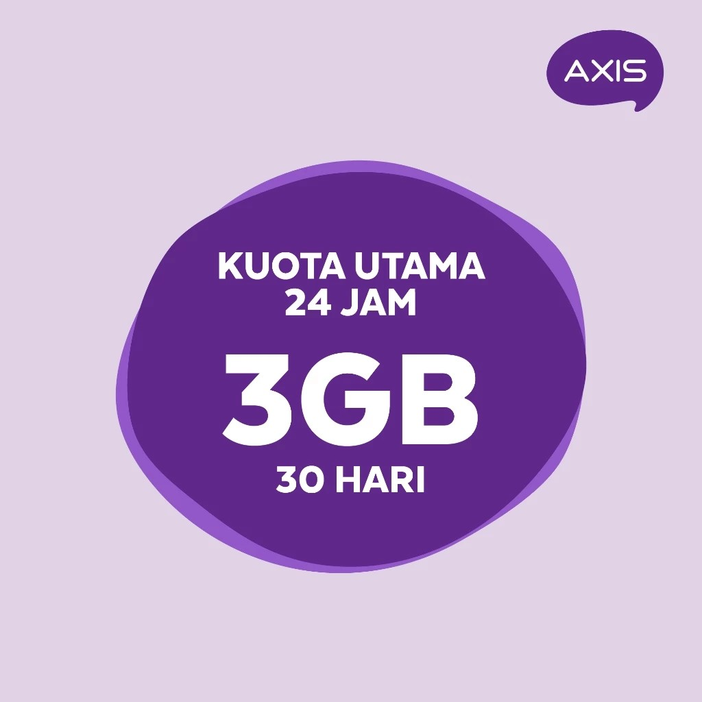 XL Axiata AXIS Bronet 24 Jam 3GB 30 Hari