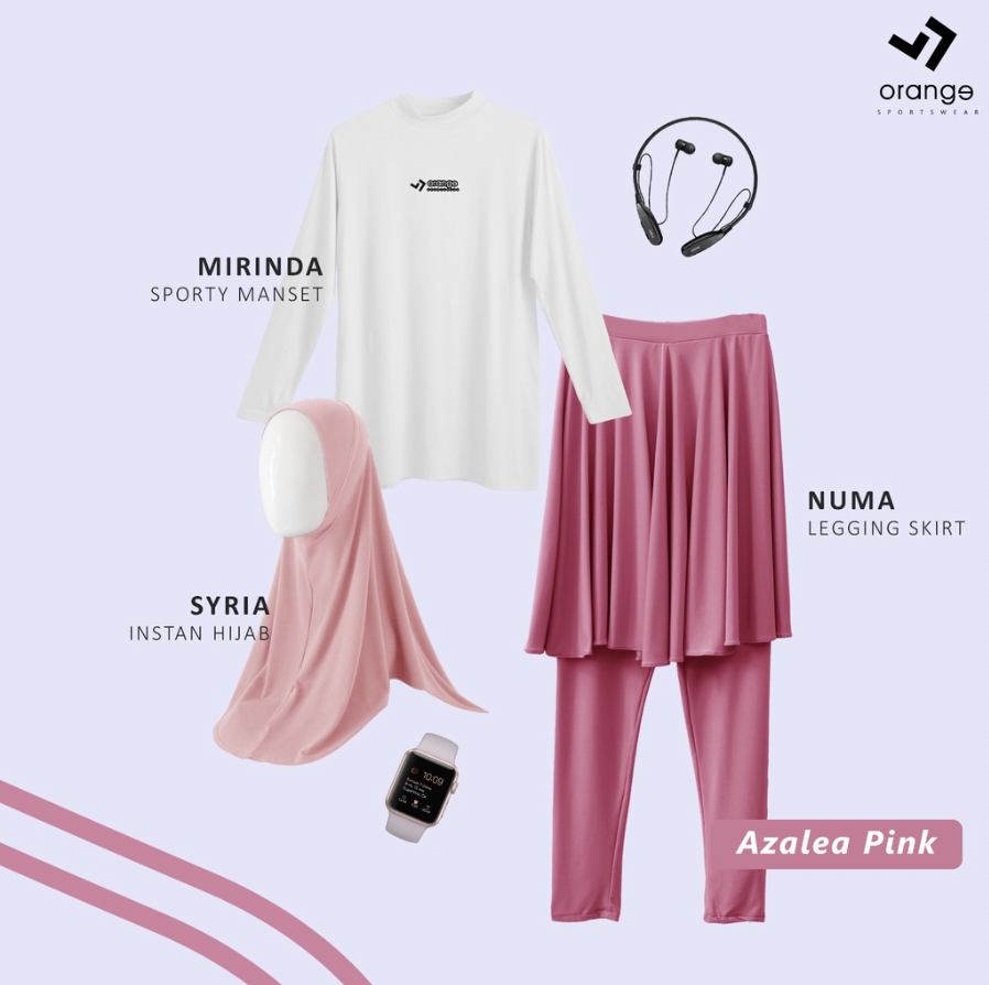  Orange Sportwear Numa Sporty Set