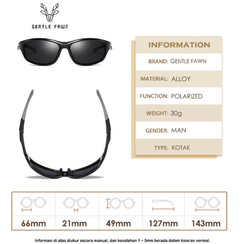  Gentle Fawn Polarized Lens Sunglasses 607