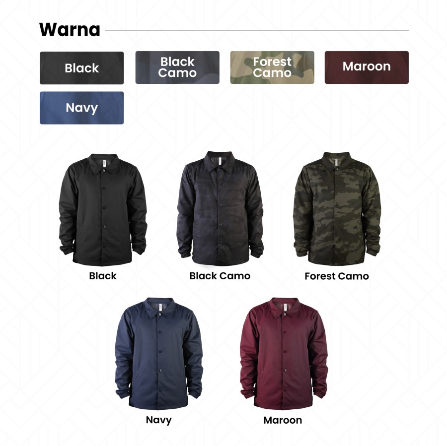 Global Prima Textilindo New States Apparel Coach Jacket 9820