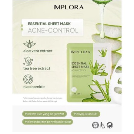 Implora Sukses Abadi Implora Essential Sheet Mask Acne Control