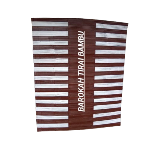 Tirai Bambu Outdoor Motif Kombinasi Salur 