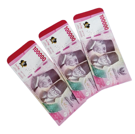 Amplop Lebaran Motif Uang