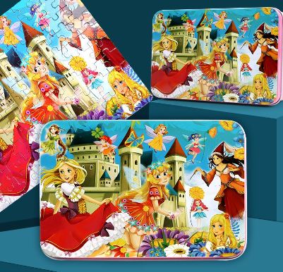  100 pcs Wooden Puzzle with Box