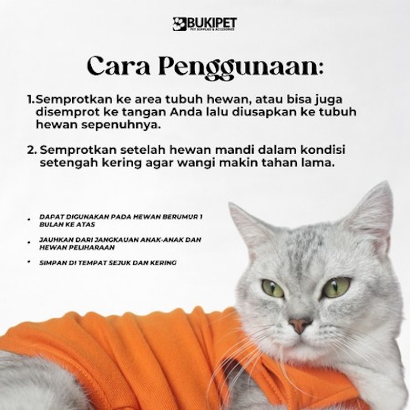 Bukipet Pet Care Natural Cologne Parfum 5