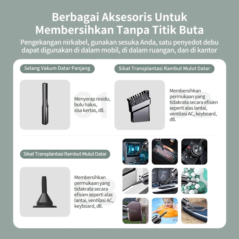 BASIKE 3 In 1 Vacuum Cleaner Mini 5