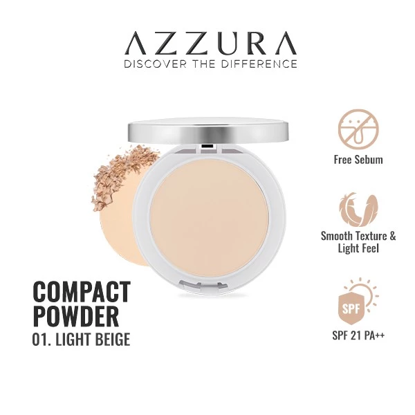 Lion Wings AZZURA Compact Powder Fresh Look 02 Natural