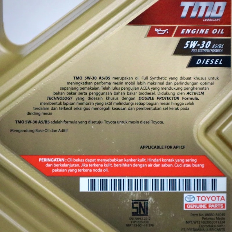 Toyota TMO 5W-30 A5/B5 4
