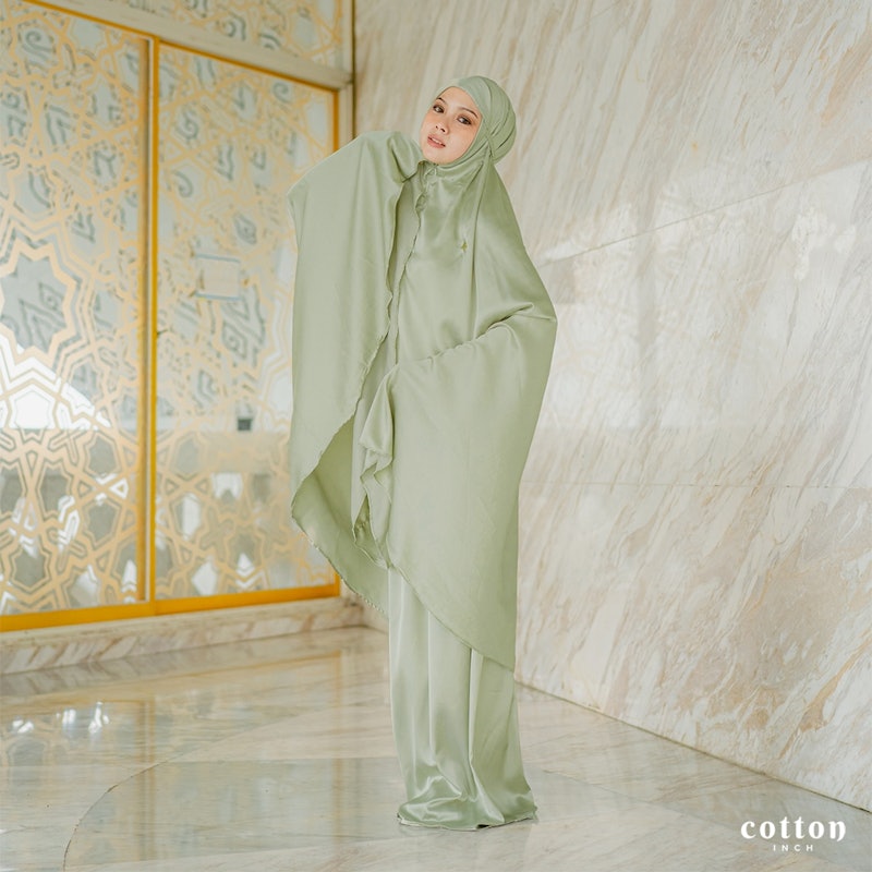COTTON INSTYLE Alisa Mukena Dewasa Silk 2 in 1 2
