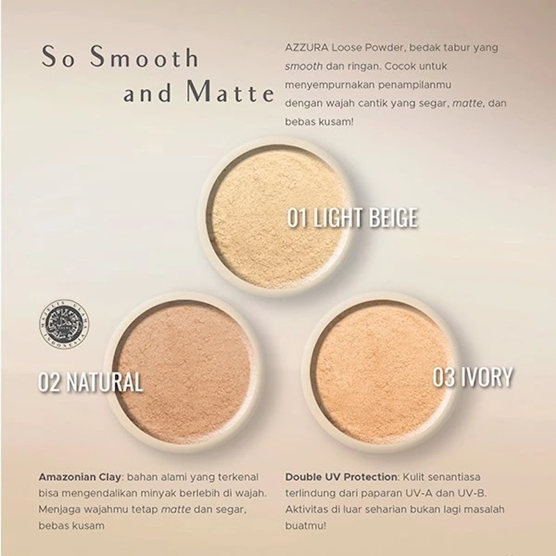 AZZURA Loose Powder Light Beige 4