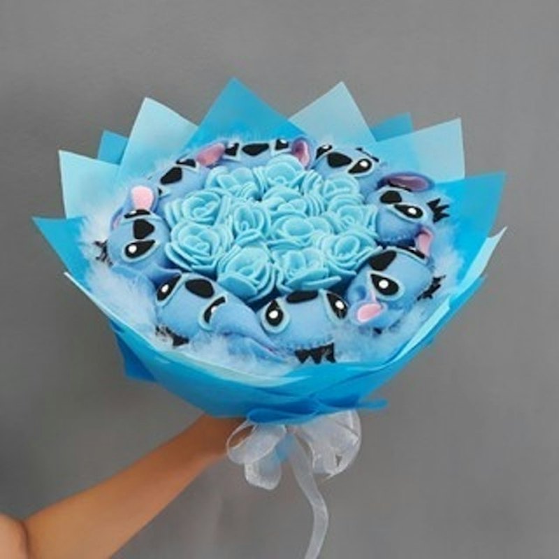 Buket Bunga Flanel Plus Boneka Aneka Karakter 1