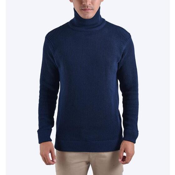 Global Muda Berkah Gomuda Sweater Rajut Pria Cord Turtleneck