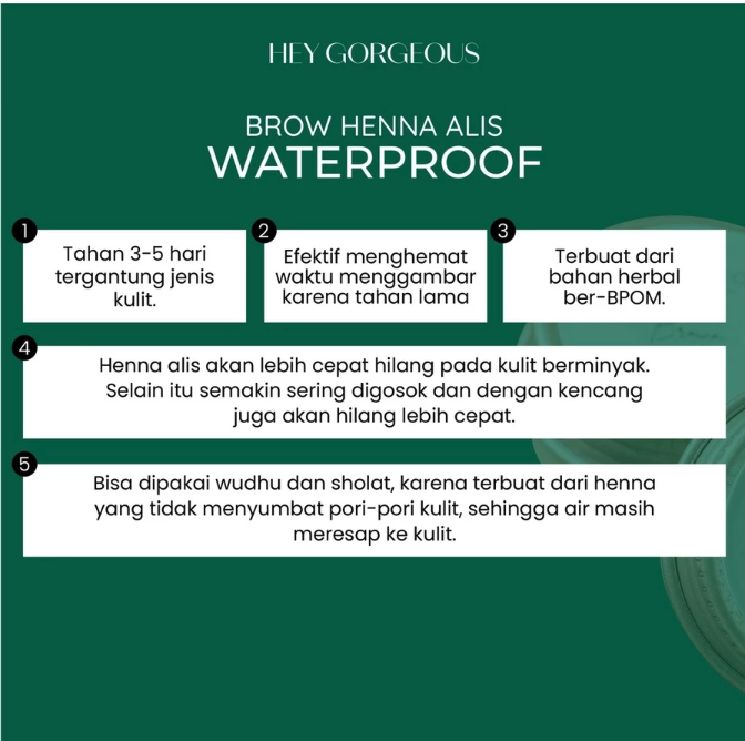 Vosulamalis HEY GORGEOUS Set Brow Henna