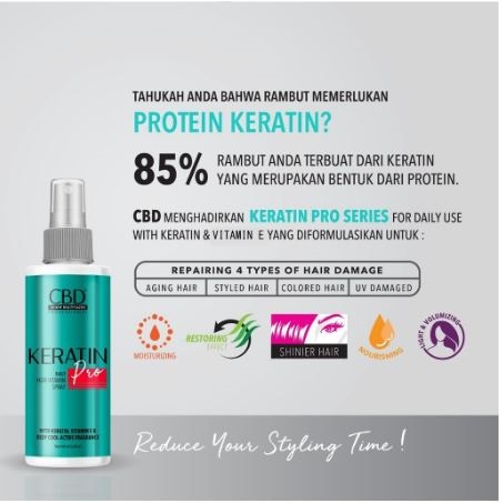 Victoria Care Indonesia CBD Professional  Keratin Pro Daily Hair Vitamin Spray
