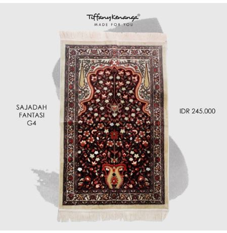 Sejadah Turki Original Fantasi Red Series by Tiffany Kenanga 5
