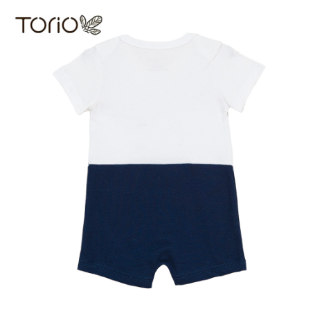 Torio Multi Nasional TORIO Onesie Tuxedo White 