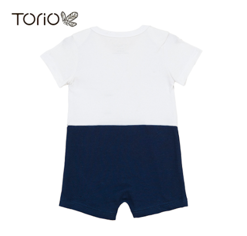 TORIO Onesie Tuxedo White 2