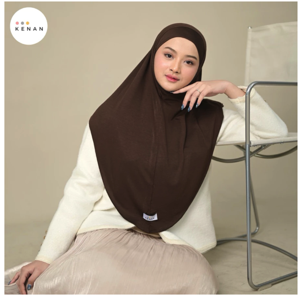 Kenan Hijab Indonesia KENAN Avilea Instan Hijab Bergo Soft Ped Airflow Cooltech