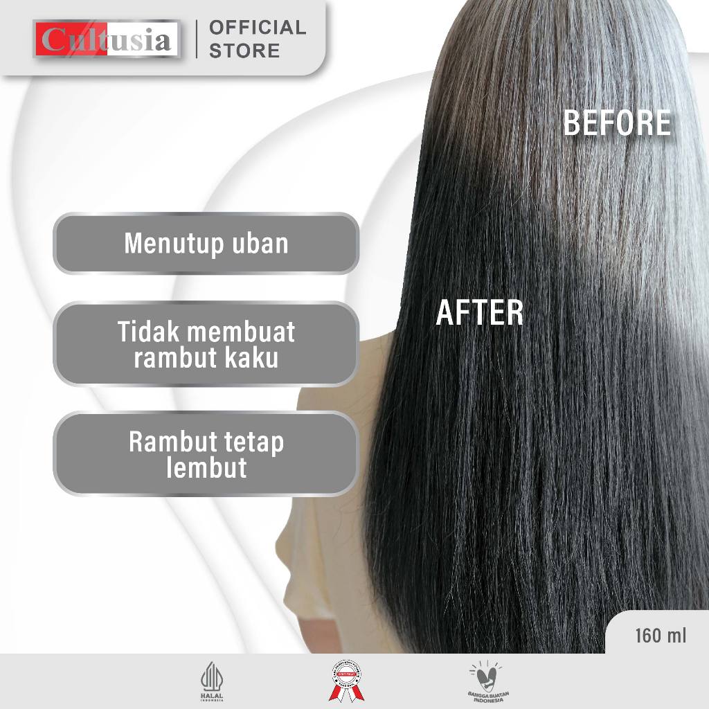 Anugerah Familindo Utama Cultusia Coloring Shampoo Original Black