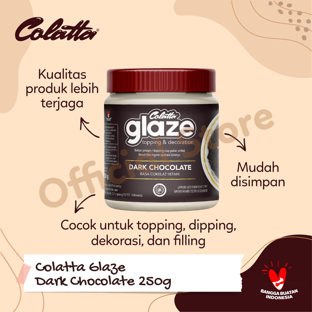 Gandum Mas Kencana Colatta Glaze Dark Chocolate