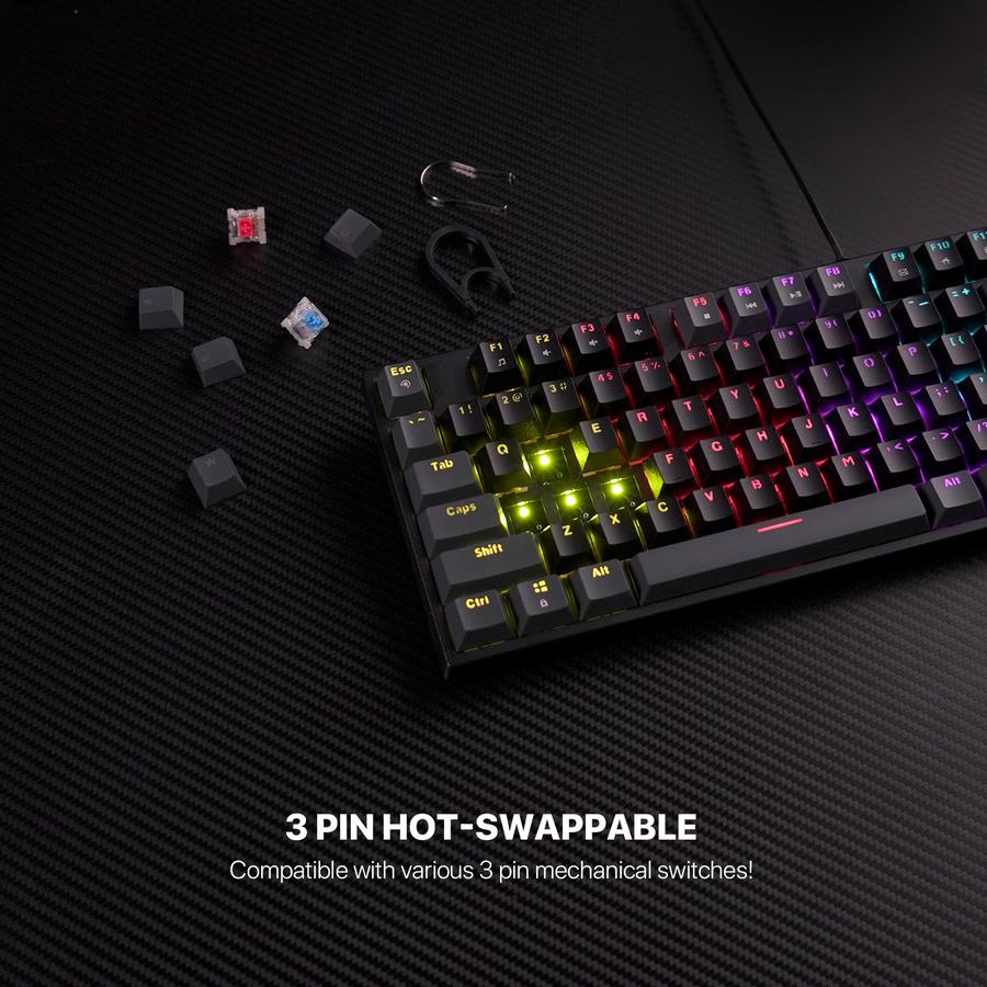 Fantech Indonesia Fantech Mechanical Keyboard ATOM TKL  MK876