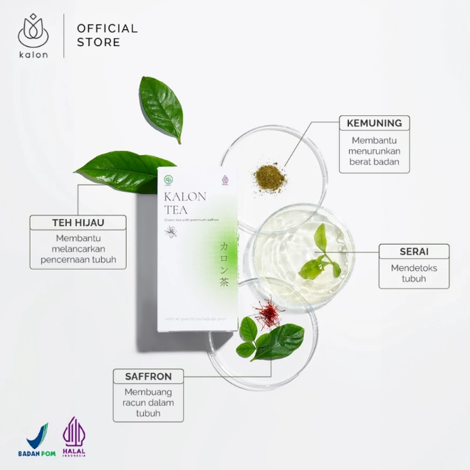 Kalon Beauty Indonesia Kalon Teh Hijau Premium Saffron