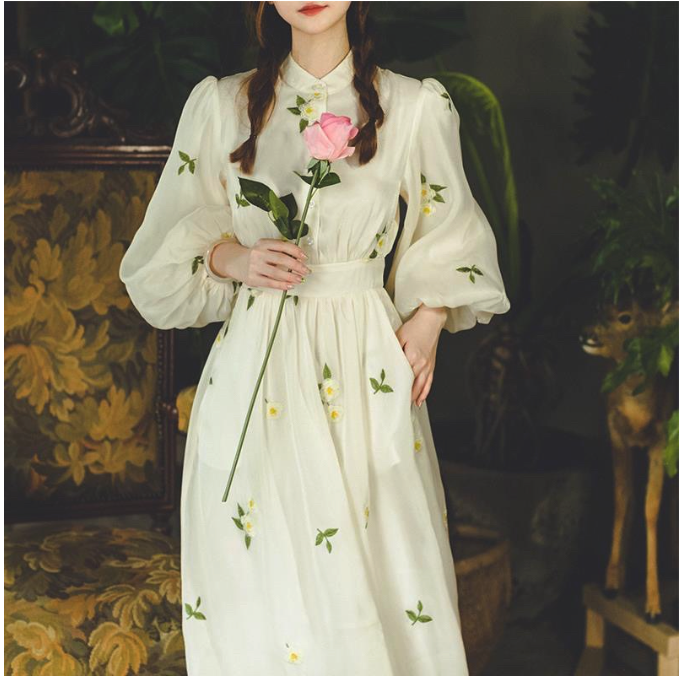  Susana ID Dress Fairy Bordir Emroidery Korean Style  D146