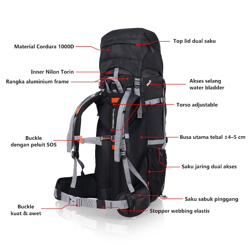 Zarventure Miravales 80 Liter 5