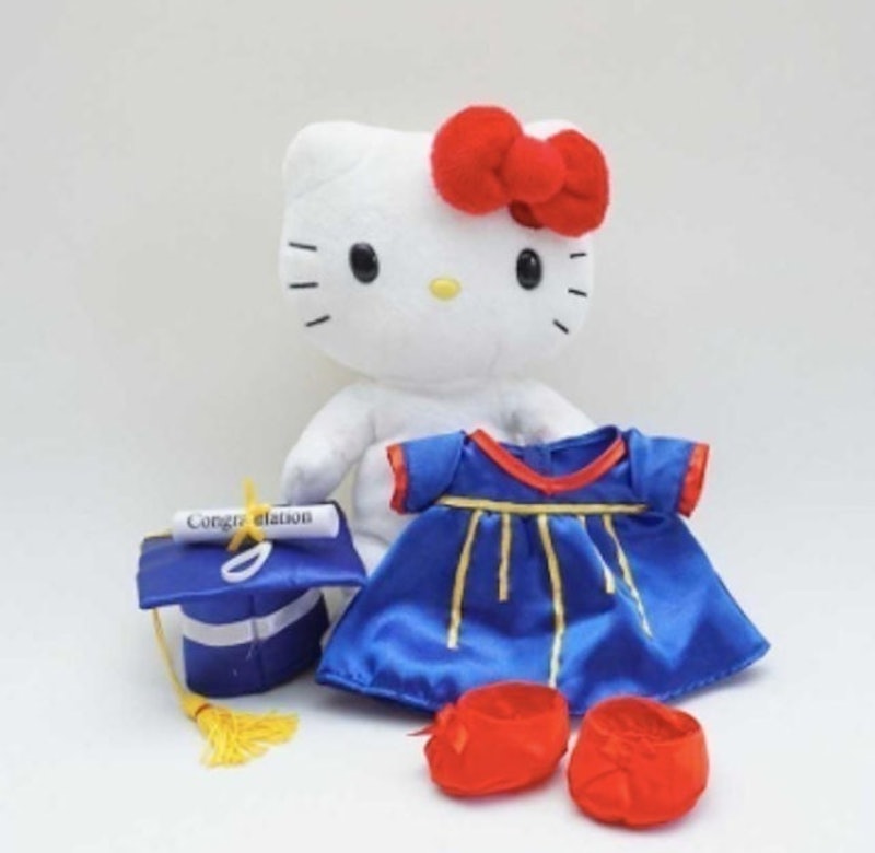 Boneka Hello Kitty Wisuda Toga Biru 2