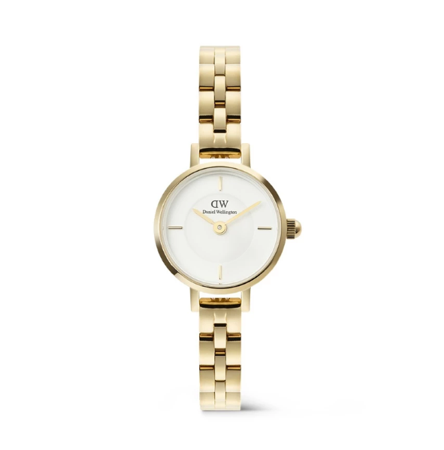 Daniel Wellington Petite Mini Arch 3-link White Gold 1