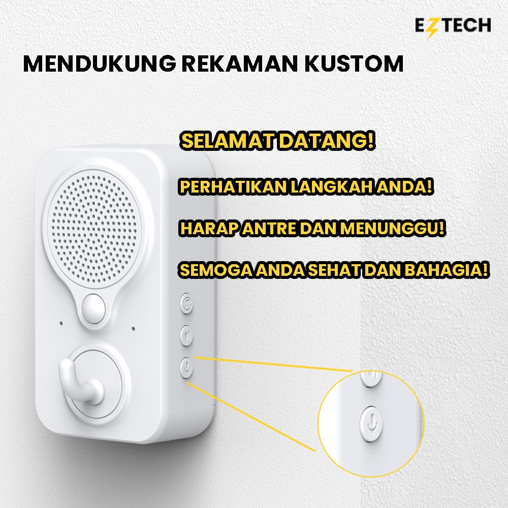  EZTECH Bel Pintu Sensor Motion