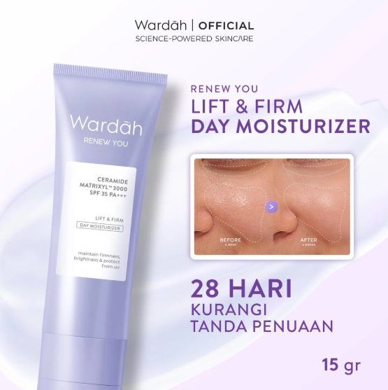 Paragon Technology and Innovation Wardah Renew You Ceramide Matrixyl™ 3000 Lift & Firm Day Moisturizer SPF 35 PA+++ 